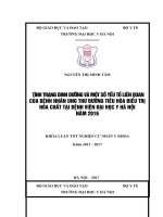 TÌNH TRẠNG DINH DƯỠNG và một số yếu tố LIÊN QUAN của BỆNH NHÂN UNG THƯ ĐƯỜNG TIÊU hóa điều TRỊ hóa CHẤT tại BỆNH VIỆN đại học y hà nội năm 2016 