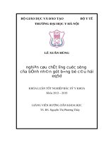 NGHIÊN CỨU CHẤT LƯỢNG CUỘC SỐNG CỦA BỆNH NHÂN GÚT BẰNG BỘ CÂU HỎI EQ5D