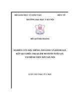 NGHIÊN cứu đặc điểm lâm SÀNG và ĐÁNH GIÁ kết QUẢ điều TRỊ QUẶM MI dưới TUỔI GIÀ tại BỆNH VIỆN mắt hà nội 