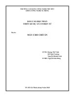 Đồ án cơ điện tử  Máy cho chó ăn