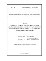NGHIÊN cứu tác DỤNG làm mềm, mở cổ tử CUNG của ỐNG THÔNG HAI BÓNG cải TIẾN kết hợp với TRUYỀN OXYTOCIN TĨNH MẠCH gây CHUYỂN dạ tại BỆNH VIỆN PHỤ sản TRUNG ƯƠNG năm 2014 