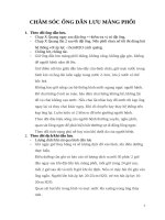 CHĂM sóc ỐNG dẫn lưu MÀNG PHỔI