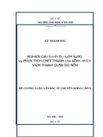 NGHIÊN cứu HÌNH THÁI lâm SÀNG và PHÂN TÍCH CHẤT THANH của BỆNH NHÂN VIÊM THANH QUẢN DO nấm 