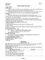 Giáo án hóa 8 theo định hướng phát triển năng lực học kỳ 1