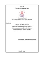 ĐÁNH GIÁ tác DỤNG điều TRỊ ĐAU VAI gáy DO THOÁI hóa cột SỐNG cổ BẰNG PHƯƠNG PHÁP điện CHÂM kết hợp với XÔNG THUỐC y học cổ TRUYỀN 