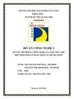 ĐỒ ÁN CÔNG NGHỆ 2 ĐỀ TÀI: MÔ PHỎNG CÔNG NGHỆ CỦA NHÀ MÁY CHẾ BIẾN KHÍ DINH CỐ HOẠT ĐỘNG Ở CHẾ ĐỘ MGPP