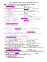 Bộ câu hỏi trắc nghiệm tin học đại cương