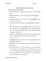 CHUYÊN đề dấu HIỆU CHIA hết ôn THI CHUYÊN 