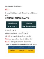 Quy  tắc đánh vần tiếng anh  phụ huynh 