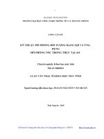 Kỹ thuật mô phỏng đối tượng dạng sợi và ứng dụng mô phỏng tóc trong thực tại ảo 