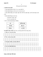 ĐỀ ôn tập hè TIẾNG VIỆT lớp 1 lên lớp 2 