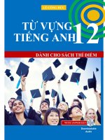TỔNG HỢP TỪ VỰNG TIẾNG ANH 12
