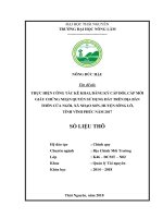 Thực hiện công tác kê khai, đăng ký cấp đổi, cấp mới giấy chứng nhận quyền sử dụng đất trên địa bàn thôn cửa ngòi, xã nhạo sơn, huyện sông lô, tỉnh vĩnh phúc 