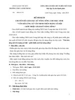 KẾ HOẠCH GIAO LƯU BÁO CÁO VIÊN