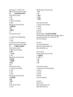 Trắc nghiệm (có đáp án) tiếng trung 3