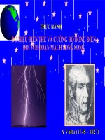 Bài giảng Vật lý 7 bài 28: Thực hành đo cường độ dòng điện và hiệu điện thế đối với đoạn mạch mắc song song
