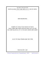 Nghiên cứu thuật toán nội suy sử dụng mạng Nơron RBF trong phương pháp lập luận mờ dựa trên đại số gia tử và ứng dụng trong điều khiển (Luận văn thạc sĩ)
