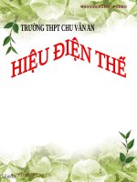 Bài giảng Vật lý 7 bài 25: Hiệu điện thế