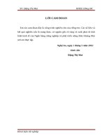 Khóa luận tốt nghiệp - Giải pháp nâng cao chất lượng tín dụng tại NHNo&PTNT Hoàng Mai”