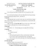 KẾ HOẠCH QUYÊN GÓP SÁCH ĐẦU NĂM HỌC