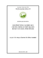 Giải pháp nâng cao hiệu quả chương trình 135 trên địa bàn huyện Văn Chấn, tỉnh Yên Bái (Luận văn thạc sĩ)