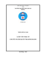 Thực trạng và giải pháp nâng cao hiệu quả công tác quản lý hành chính văn phòng tại công ty cổ phần vận tải biển việt nam (vosco) 