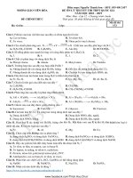 10 đề ôn tập lý THUYẾT hóa 2018 2019   có đáp án