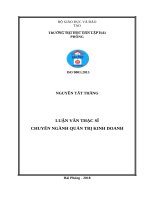 Hoàn thiện cơ chế xác định trị giá tính thuế hàng hoá nhập khẩu tại chi cục hải quan cửa khẩu cảng hải phòng KV3 