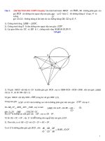 30 câu hình học tuyển sinh 10 THPT chuyên