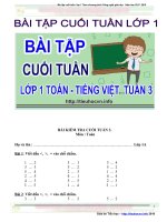Bai tap cuoi tuan toan tieng viet lop 1 cả năm