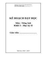 GATA 3 HK1 4 tiết 1 tuần theo chương trình Bộ GD