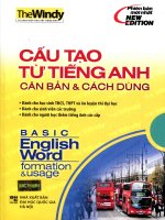 Cấu tạo từ Tiếng Anh căn bản & cách dùng - The Windy