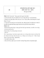 Đề kiểm tra giữa học kì 1 môn Ngữ văn lớp 9