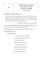 Đề kiểm tra giữa học kì 1 môn Ngữ văn lớp 9