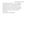 GIẤY ĐỀ NGHỊ TẠM ỨNG