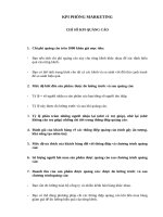 CHỈ SỐ KPI PHÒNG MARKETING