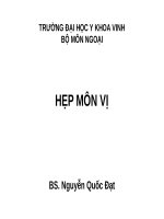 bài giảng Hep mon vi  thầy đạt ykv