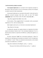 CONVENTIONAL IMPLICATURE word