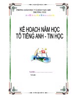 MẪU BÌA KẾ HOẠCH NĂM HỌC
