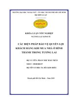 Các biện pháp bảo vệ quyền lợi khách hàng mua nhà ở hình thành trong tương lai