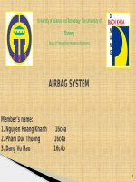 công nghệ túi khí slide tiếng anh