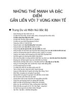 NHỮNG THẾ MẠNH và đặc điểm