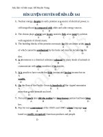 RÈN LUYỆN CHUYÊN đề sửa lỗi SAI