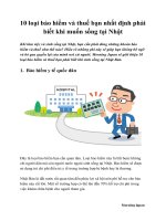 10 loại bảo hiểm và thuế bạn nhất định phải biết khi muốn sống tại Nhật