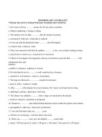 100 câu ngữ pháp từ vựng sát đề thi THPTQG (có đáp án)