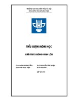 Tiểu luận kiến trúc không gian lớn  Cao học kiến trúc