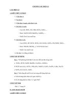 Hóa 11 tóm tắt kiến thức chương sự điện li ( có bài tập cơ bản  và đáp án )