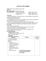 GIÁO án CHỦ NHIỆM tuần 14