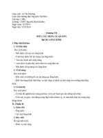 GIÁO án LĂNG KÍNH  THI GV DẠY GIỎI