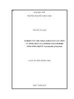 Nghiên cứu thu nhận, khảo sát cấu trúc và tính chất của exopolysaccharide sinh tổng hợp từ lactobacillus fermentum 